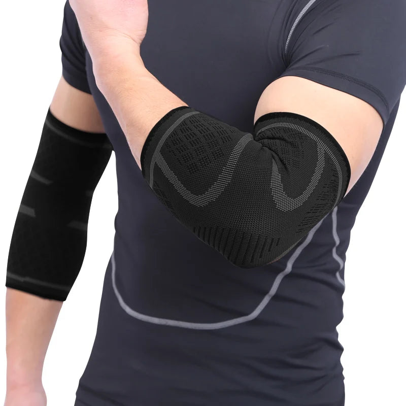 Elbow Support Brace Elastic Fitness Sport Elbow Protective Pad Absorbs Sweat Sport Arm Sleeve Elbow Brace