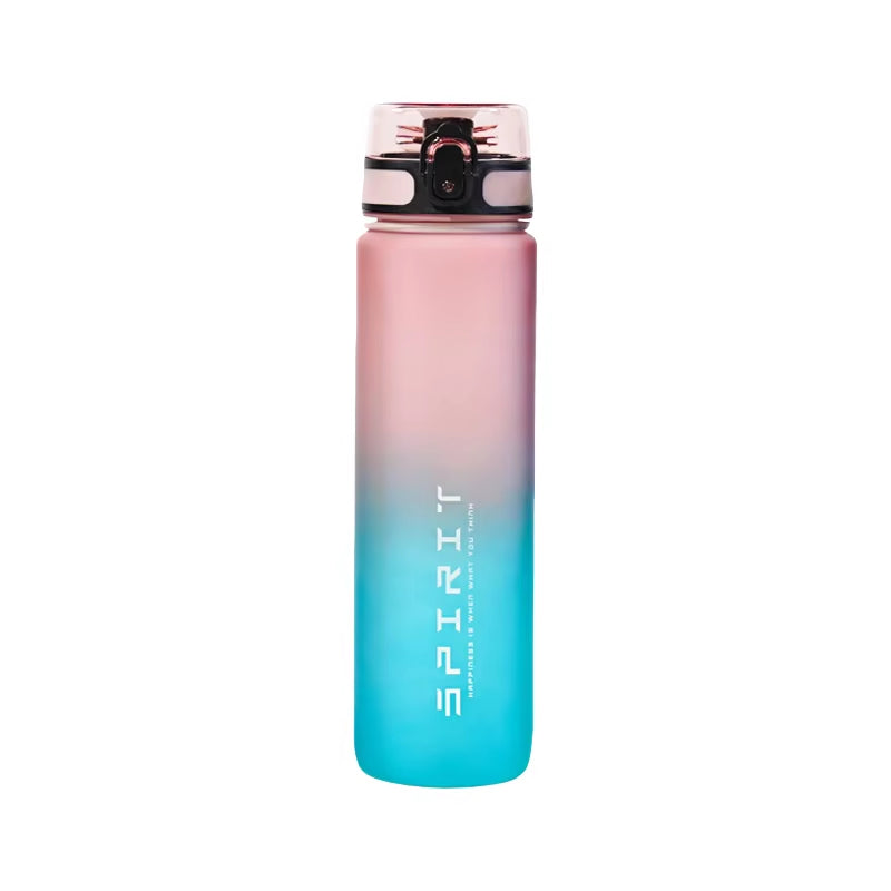 1000Ml Large Capacity Sports Water Bottle Leakproof Colorful Plastic Drinking Bottles Outdoor Travel Cycling Hiking Gym Jugs