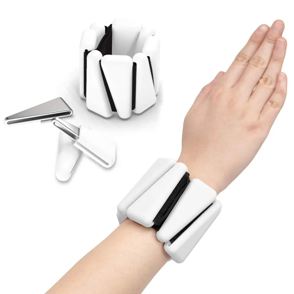 Adjustable Wrist Weight Bracelet Sweat-proof Silicone Weighted Wrist Strap Universal Skin Friendly
