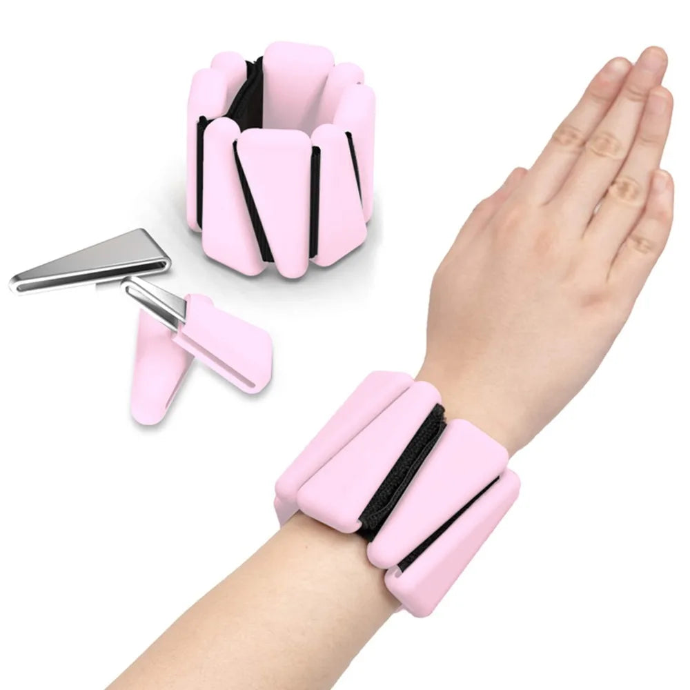 Adjustable Wrist Weight Bracelet Sweat-proof Silicone Weighted Wrist Strap Universal Skin Friendly