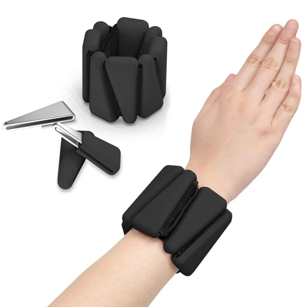Adjustable Wrist Weight Bracelet Sweat-proof Silicone Weighted Wrist Strap Universal Skin Friendly
